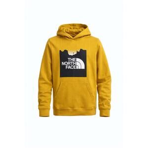 The North Face Boys XL 18/20 Hoodie Mustard Yellow Logo Sweatshirt